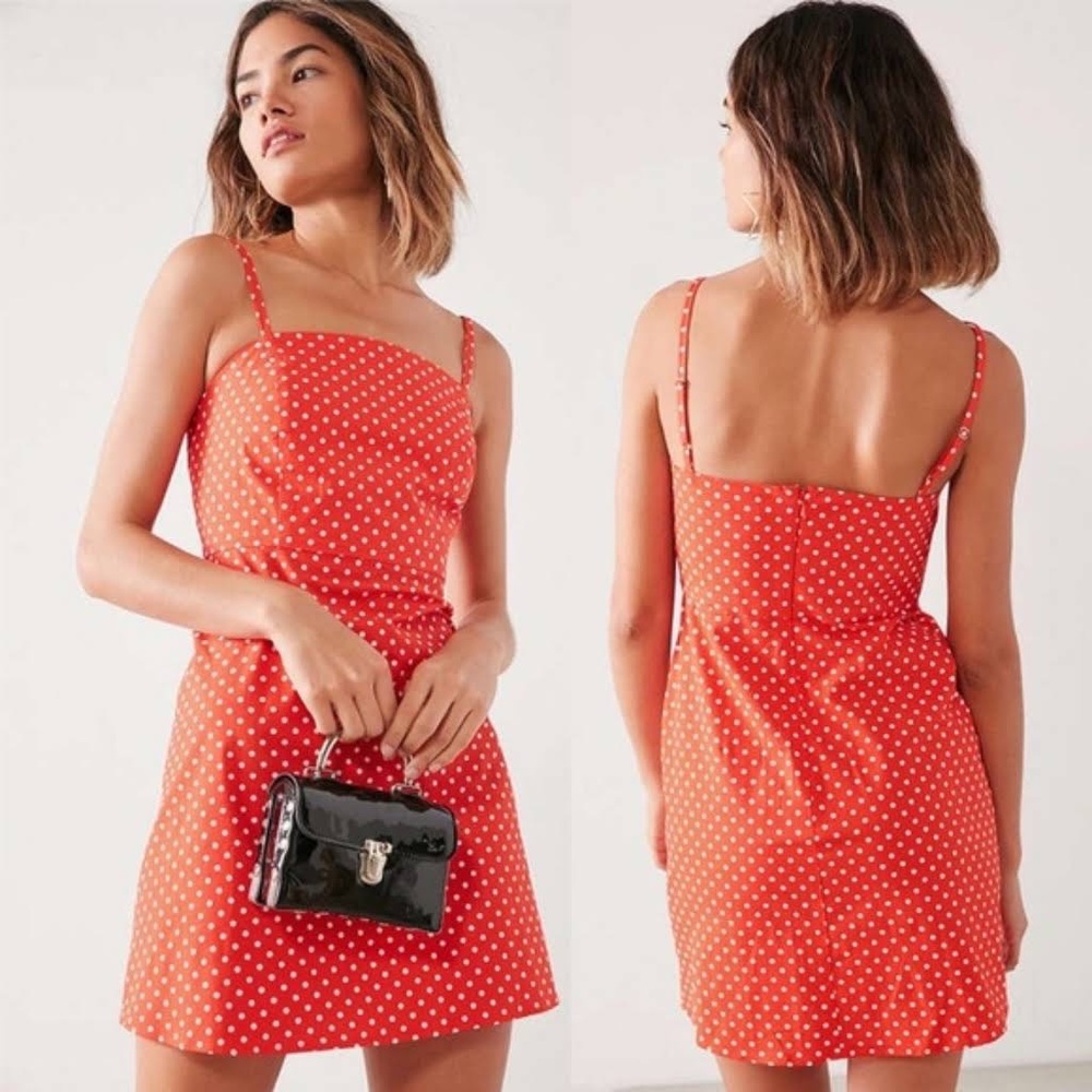 Urban Outfitters Red Polka Dot Dress